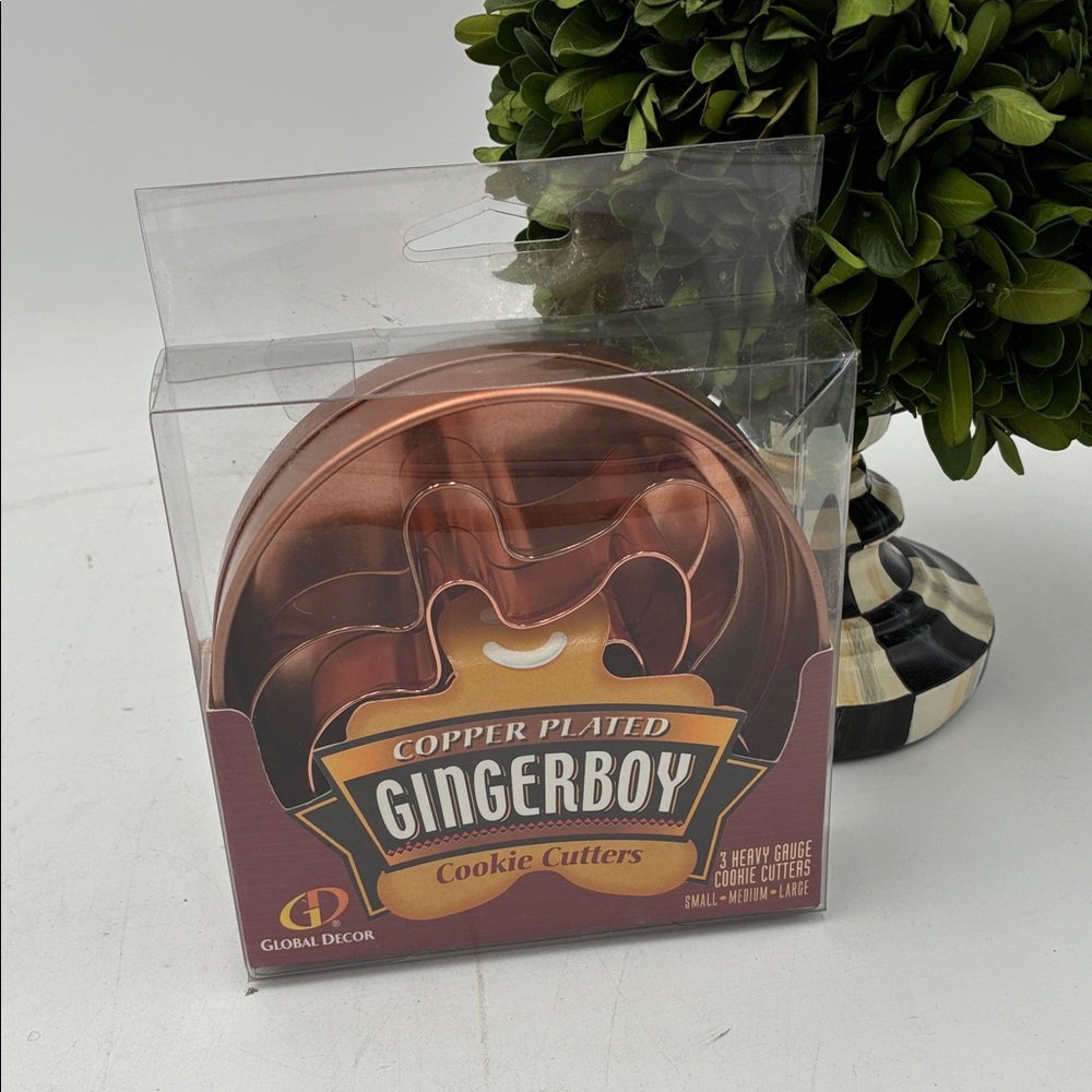 Copper Plated Gingerboy Cookie Cutters